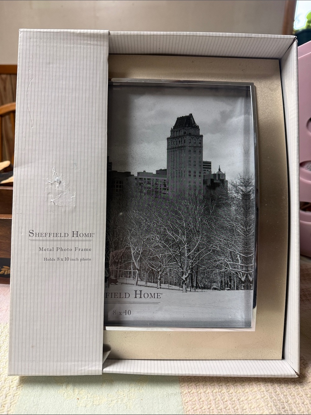Sheffield Home Metallic Silver Photo Frame